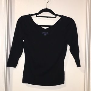 🖤Black Ann Taylor 3/4 top🖤